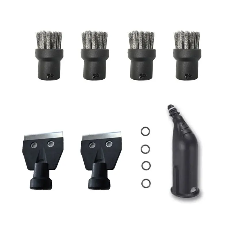 Juego de cepillos limpiadores a vapor BAAO para Karcher SC1 SC2 SC3 SC4 SC5 CTK10 CTK20, boquilla raspadora de vapor para limpieza de suciedad y mortero