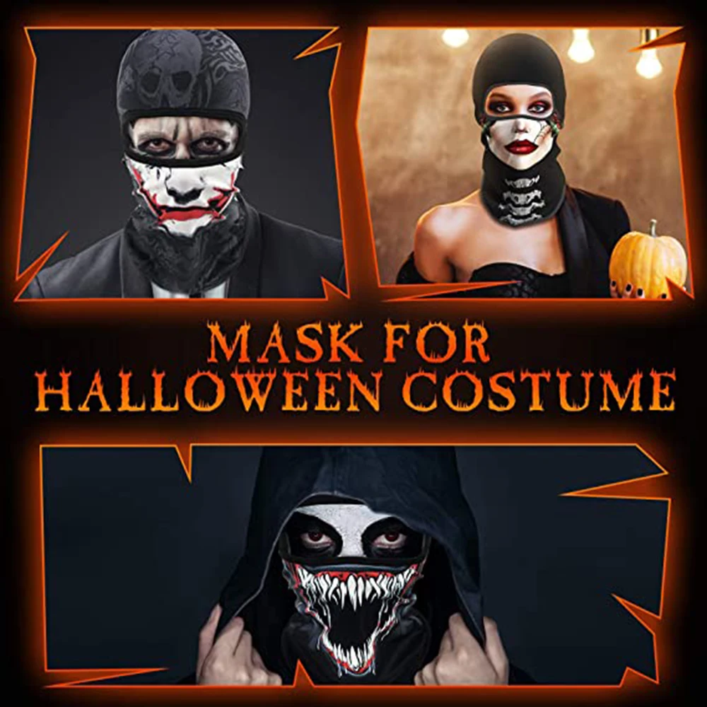 Scaldacollo invernale Venom Mask passamontagna ciclismo Snood moto Face Shield maschera da sci Snowboard casco Liner Skull Bandana Men