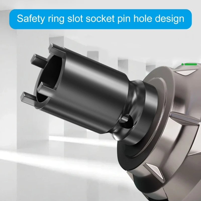 Multifunction Angle Grinder Socket Electric Wrench 4 Pronged Spanner for Quick Flange Nut Removal Power Tool Maintenance