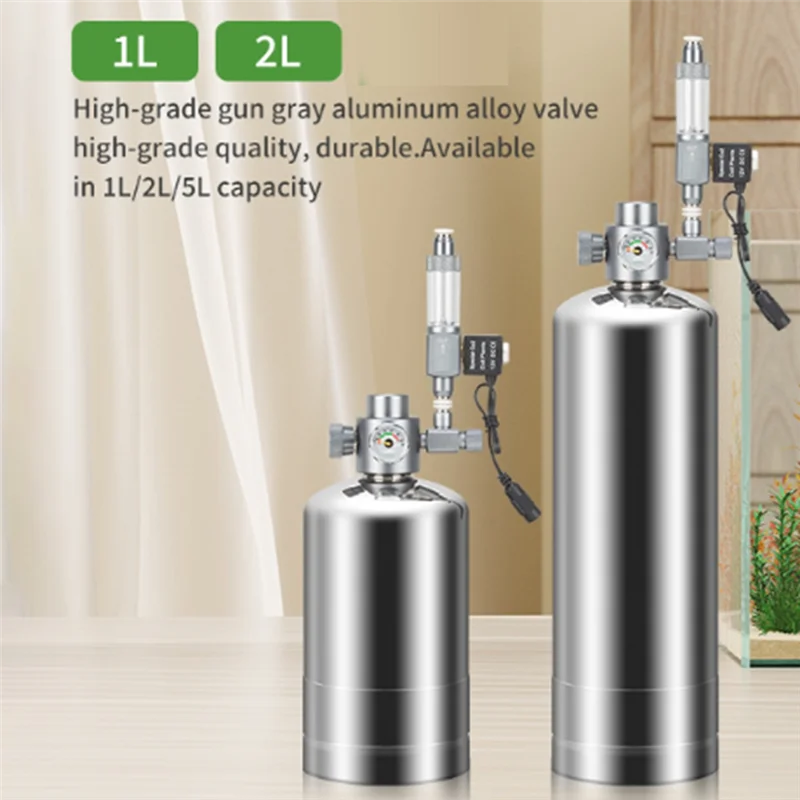 A05G-CO2 เครื่องกําเนิดไฟฟ้าแทรกวาล์วแม่เหล็กไฟฟ้า Bubble Gauge ถังปลาดิบวัสดุ Reaction CO2 ชุดเครื่องกําเนิดไฟฟ้า EU Plug