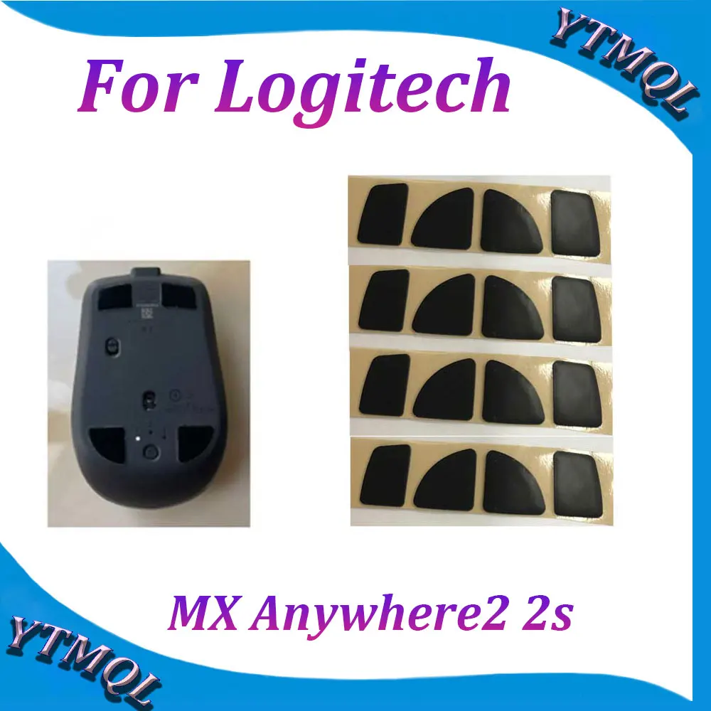 2-10Set Mouse Feet Skates Pads For Logitech MX Anywhere2 2S wireless Mouse White Black Anti skid sticker replacement connector