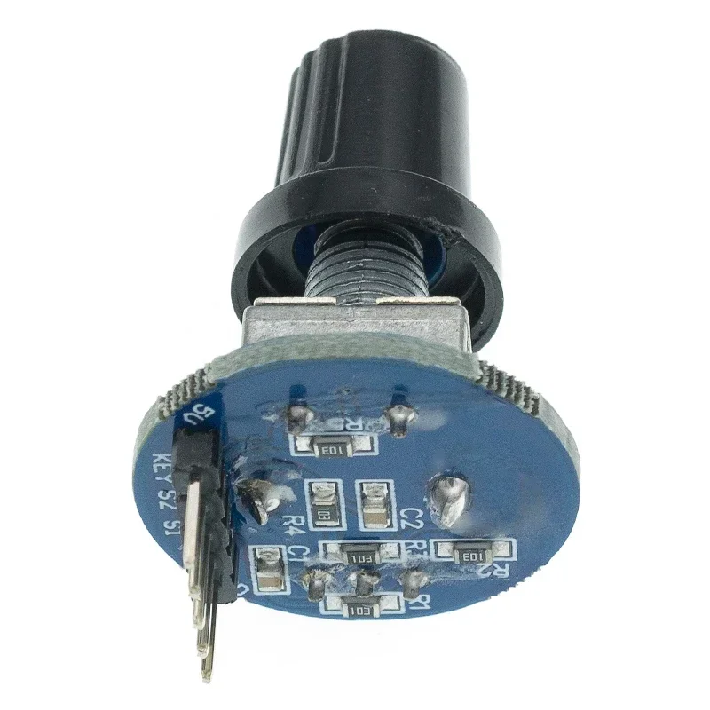 2PCS Rotary Encoder Module Brick Sensor Development Round Audio Rotating Potentiometer Knob Cap EC11