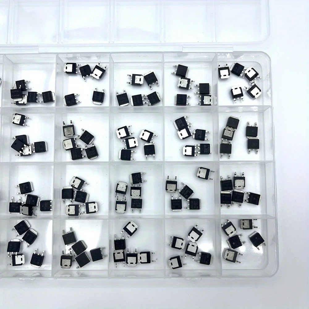 120PCS 24 Values TO-252  new MOS FET transistor 78M05 AOD4184 ME15N10 AOD4185 IRLR8726 AOD478 AOD444 NCE6075K Ic Socket Kit SET