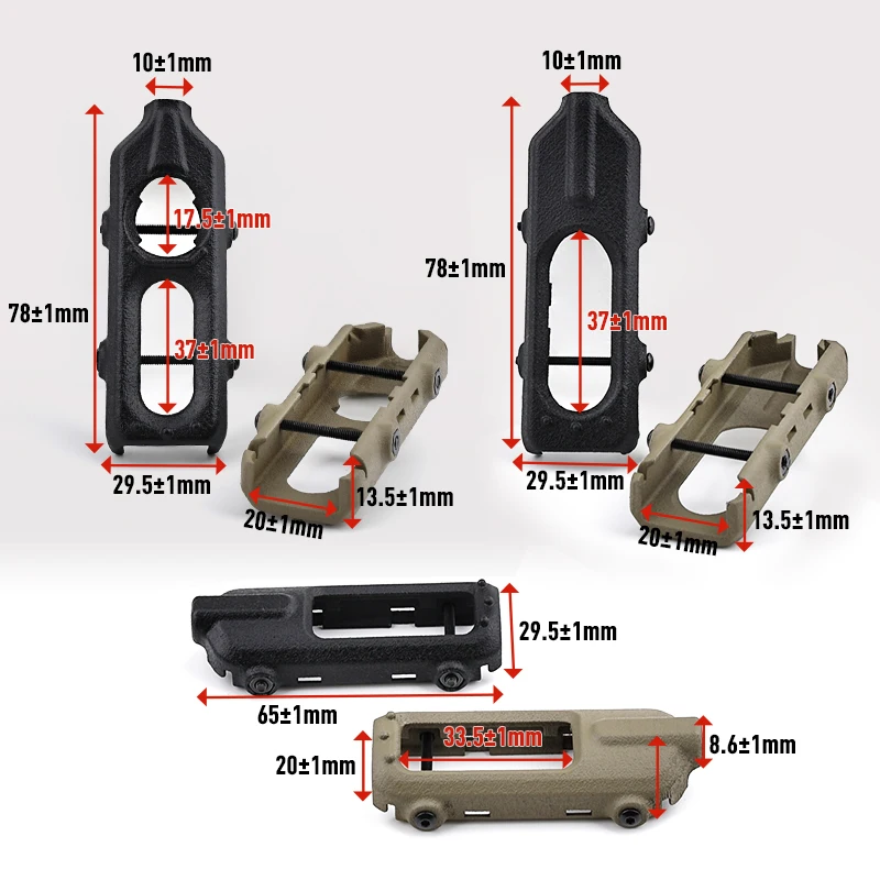 WADSN soporte interruptor de presión láser con riel Picatinny - imagen 5