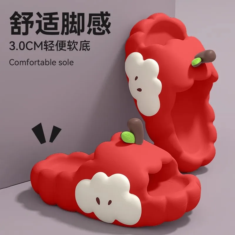 EVA Anti slip and Wear resistant Slippers for Women's Summer Indoor Home Cartoon Bathroom Bathing Anti slip External EVA Coolers