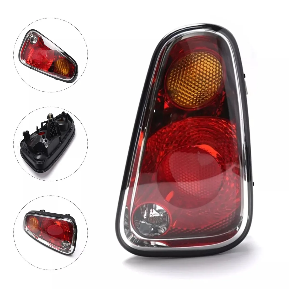 Luz trasera de freno para estacionamiento, lámpara de calentamiento de marcha atrás, Reflector de señal de giro con bombillas para Mini Cooper R50, R52, R53, 2004-2008