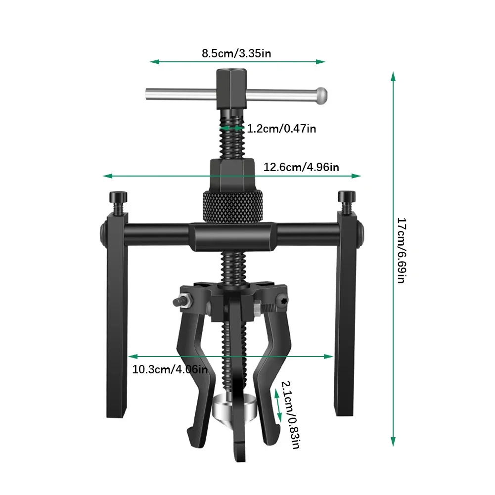 Bearing Puller Tool Set Remover Three-claw Puller Car Repair Disassembly Tool Labor-saving Car Bearing Removal Auto Accessories