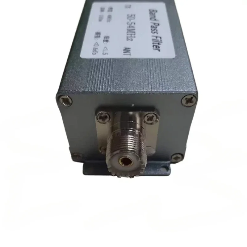 50-54MHz band-pass filter BPF 100w M female base 6-meter wave filter to improve anti-interference ability