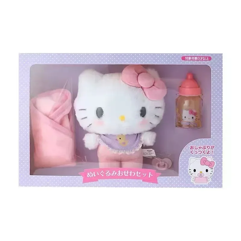 

Новинка, детское платье Sanrio Hellokitty, костюм Sanrios, детское плюшевое украшение, Подарочная коробка, милая кукла для девочки