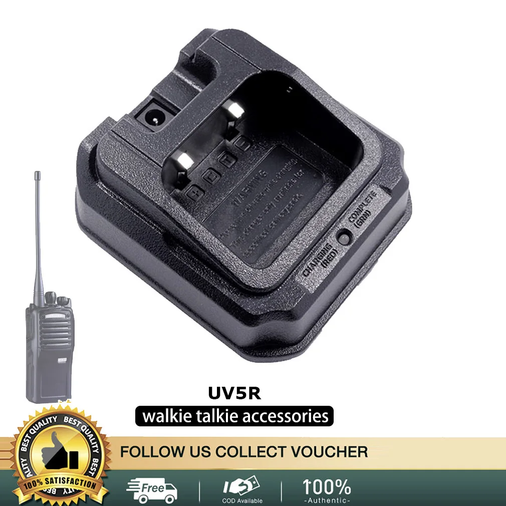 

UV5R Walkie Talkie Battery Charger Base Professional Walkie Talkie Charger Base Stable Fast Radio Charge Device for UV5R