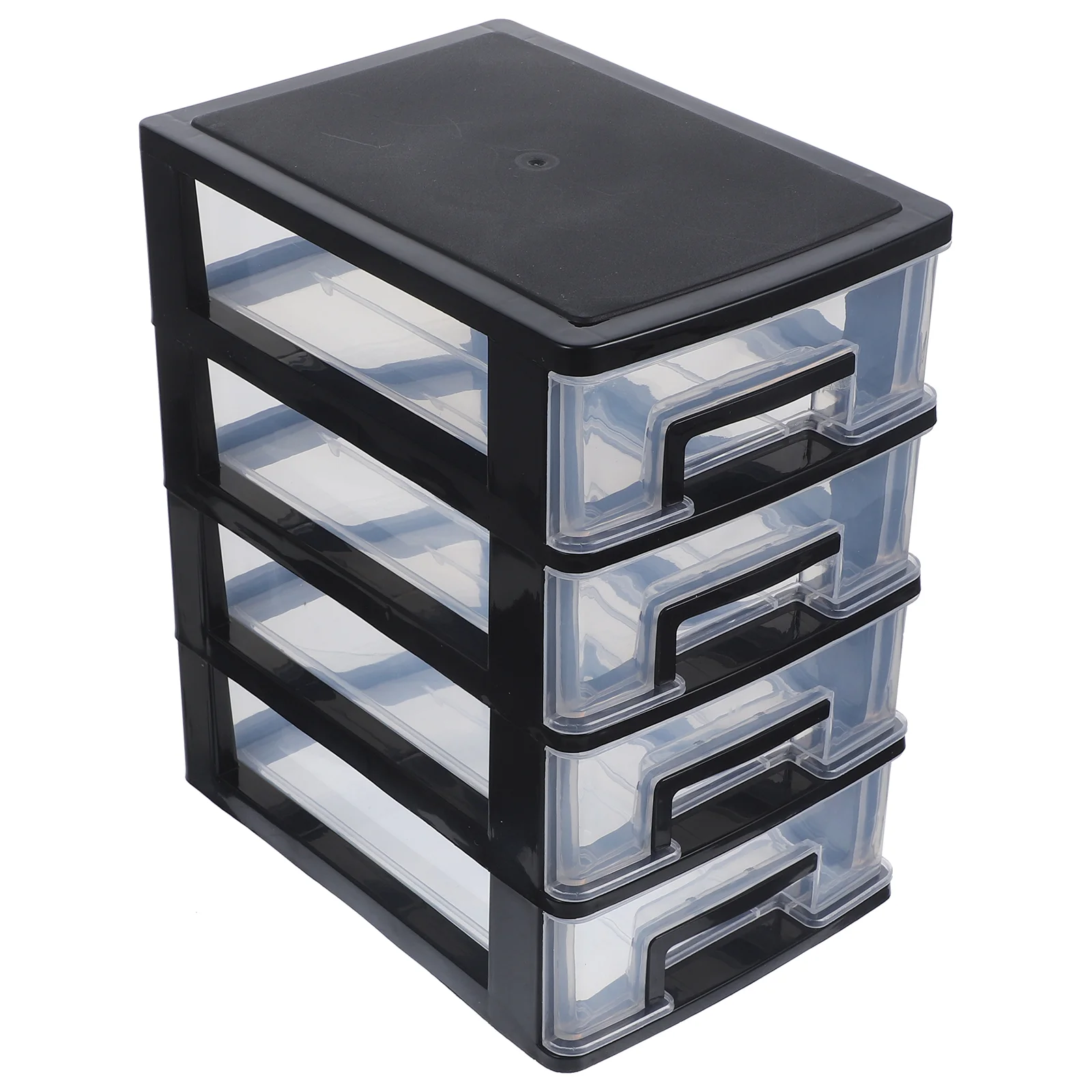 

Transparent Desktop Storage Box Drawer Cabinet Multi-layer Shelf Items Type Closet