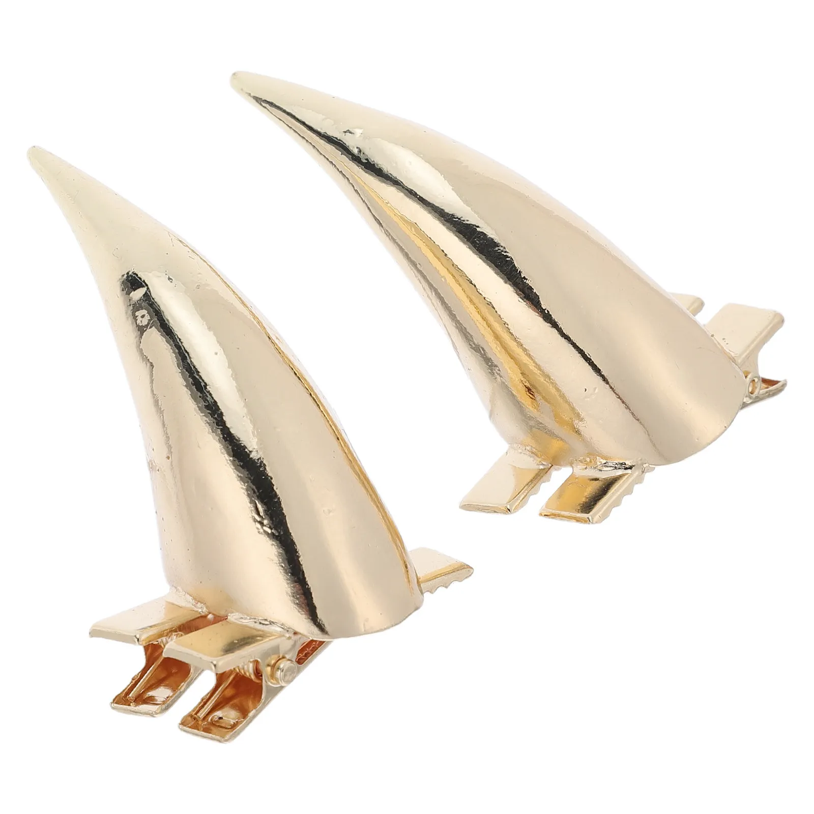 2Pcs Halloween Horn Hairpins Realistic Devil Horn Hair Clips Metal Barrette Cosplay Costume Party Accessories for Women