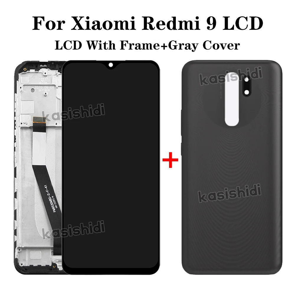 LCD For Xiaomi Redmi 9 LCD Display Screen Touch Digitizer Assembly Display Touch Repair Parts M2004J19AG M2004J19G 100% Tested