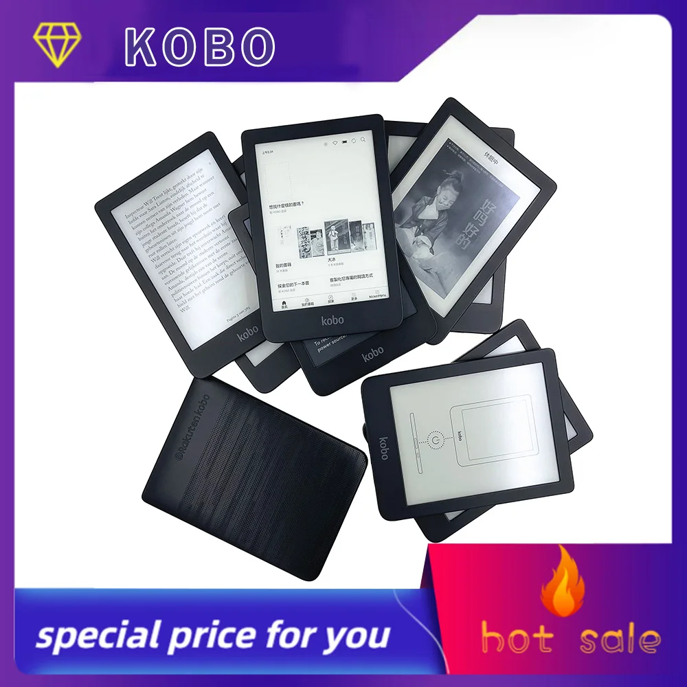 KOBO Clara HD 6 “e-Reader 1072x1448 8G/16G/32G 300PPI Luz bicolor N249 eink ComfortLight PRO eBook Carta WIFI