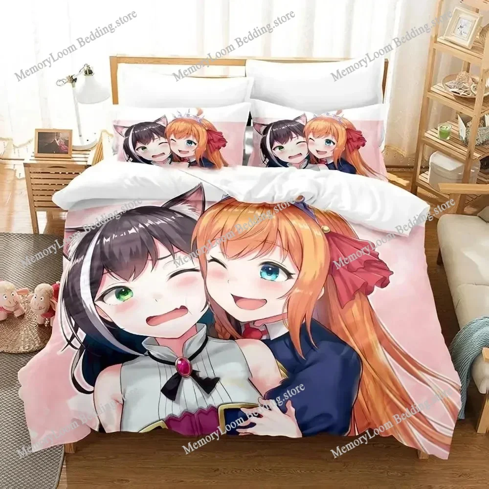 

Anime Princess Connect! Re Dive Bedding Set Boys Girls Twin Queen Size Duvet Cover Pillowcase Bed Kids Adult Home Textileextile