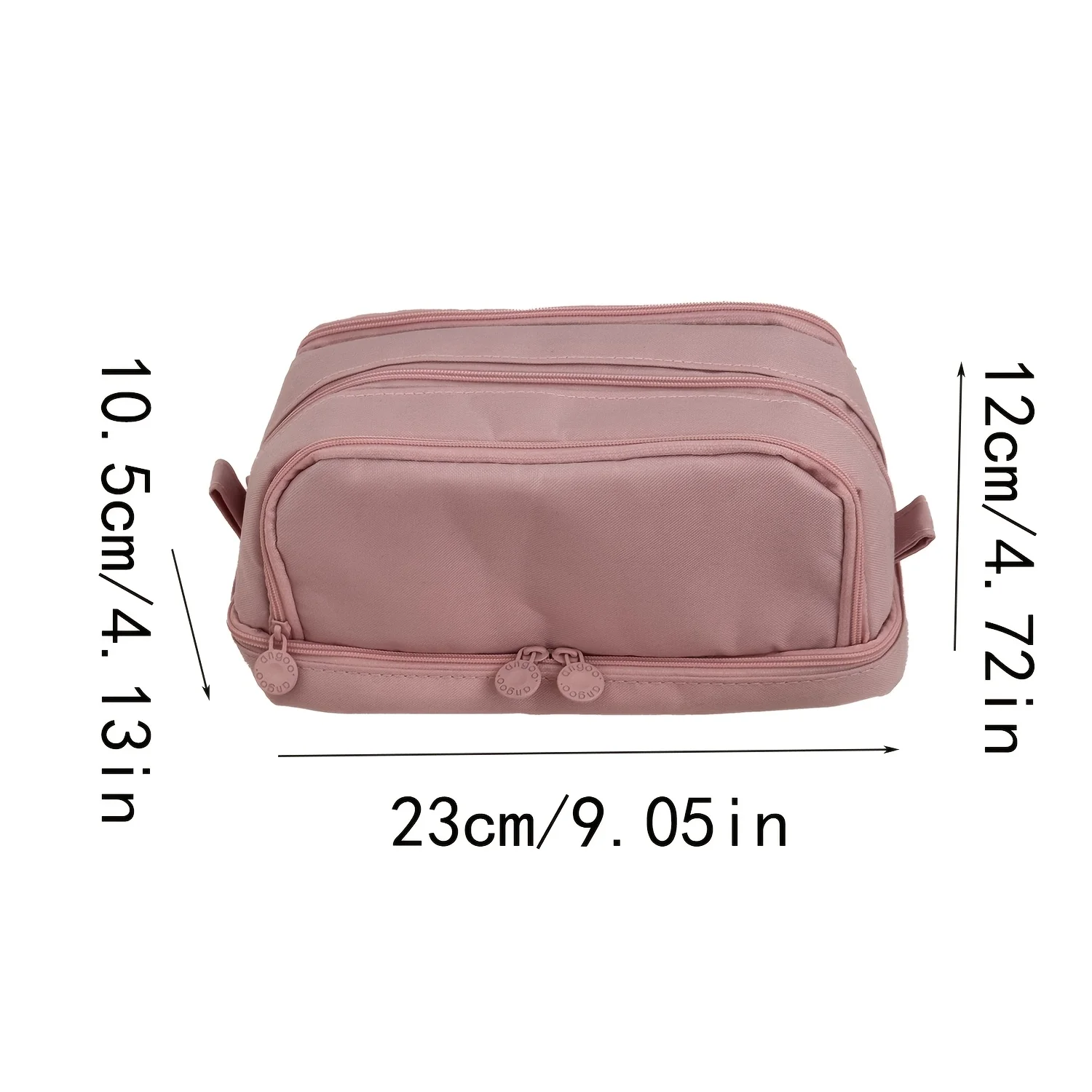 Tragbare 3-Schicht-Reise-Kosmetiktasche, Kosmetik-Organizer mit großem Fassungsvermögen und Fächern, niedliche Aufbewahrungstasche für Frauen. – Detail 3