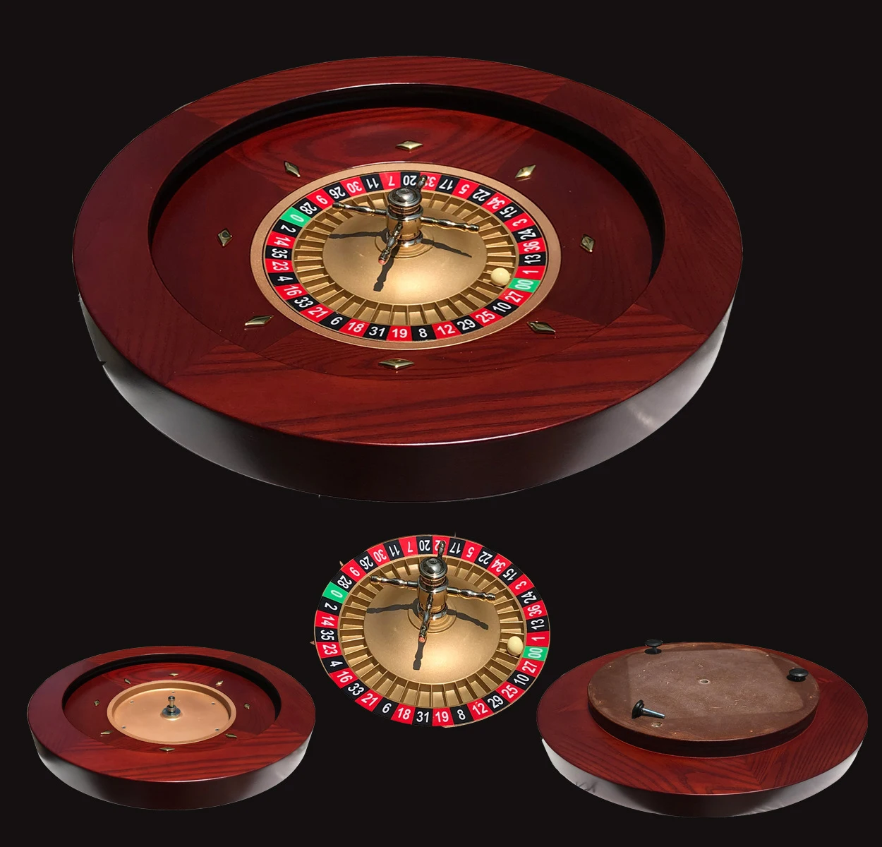 18/20 Inches High Quality Russian Roulette Wheel, Solid Wood Roulette Wheel, Diameter 50cm, Texas Hold'em Game, Tabletop Game