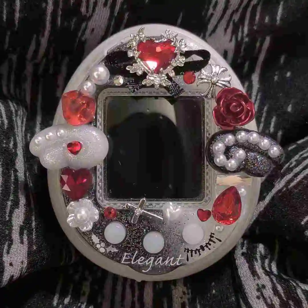 جديد الإلكترونية الحيوانات الأليفة الغطاء الواقي الغار القوطي الحب روز نمط Tamagotchi 4u/4u + سلسلة لوحة للهدايا غطاء للحماية