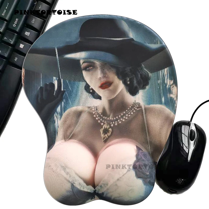 PINKTORTOISE Anime 3D Mouse pad Wrist Rest Soft Silica gel Breast Sexy hip Office decor Japan Comic Peripheral Kawaii palymat