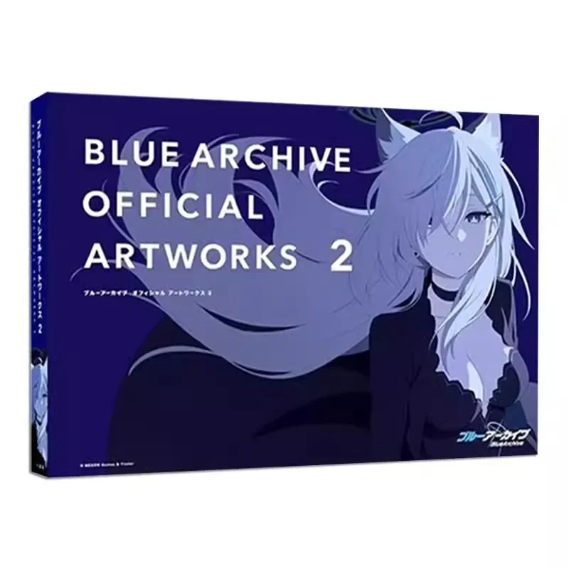 

New Game Blue Archive Official Artworks VOL.2 Sunaookami Shiroko, Takanashi Hoshino Cartoon Characters Painting Album Art Book