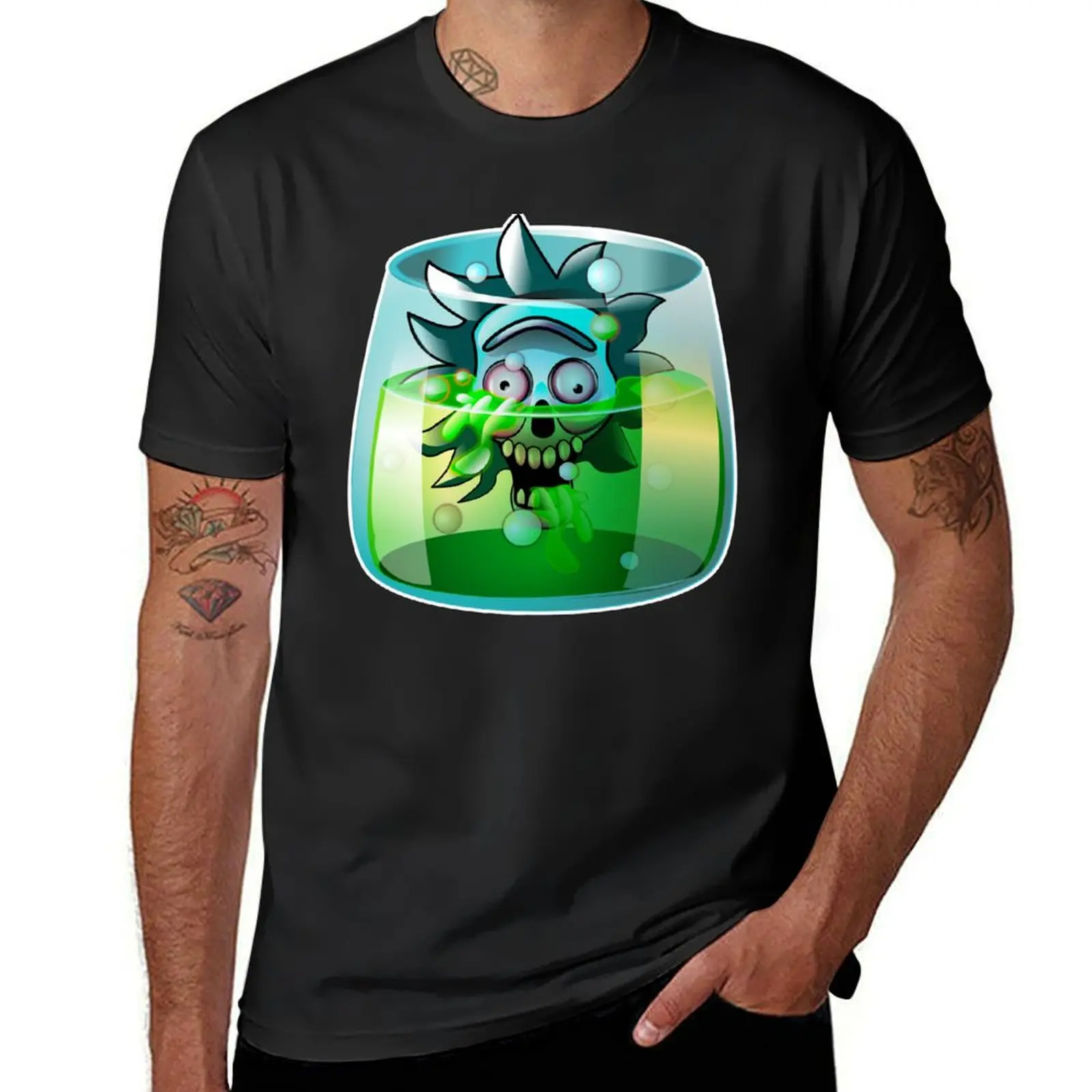 

Rick Skull on Acid T-Shirt summer tops cute clothes customizeds men clothings