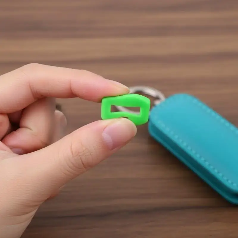 Colorful Key Covers  Silicone Flexible Identifier Tags for Organizing House and Office Keys Easily