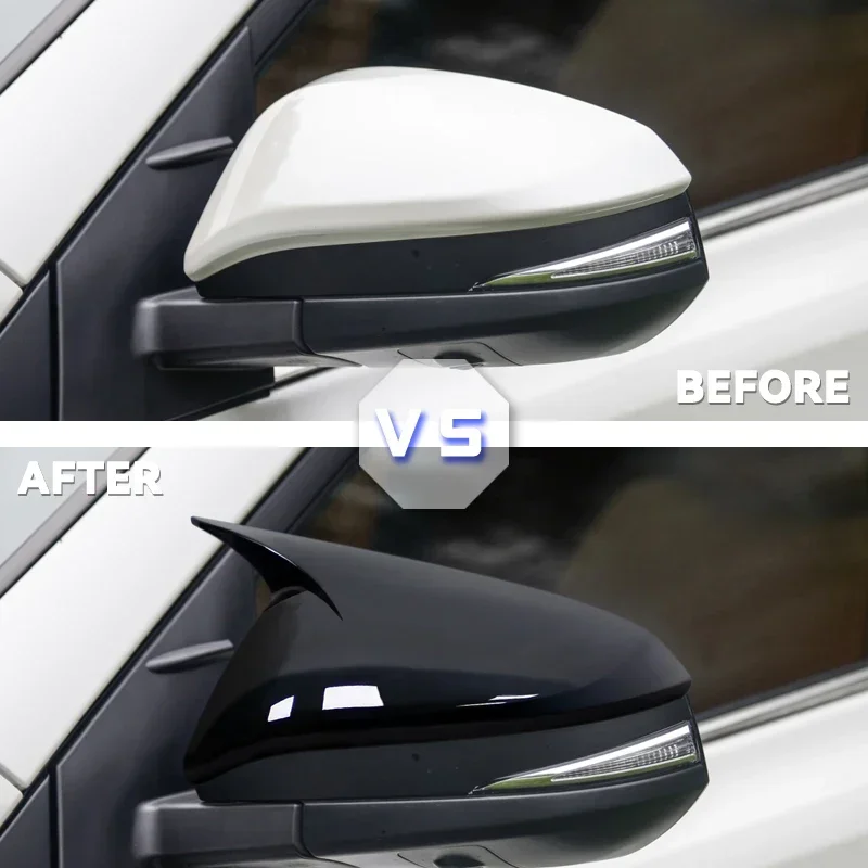 2PCS Car Rear View Mirror Cover Left Accessories For Toyota RAV4 2013-2019 Left Side Rear View Wing Mirror Cover Cap