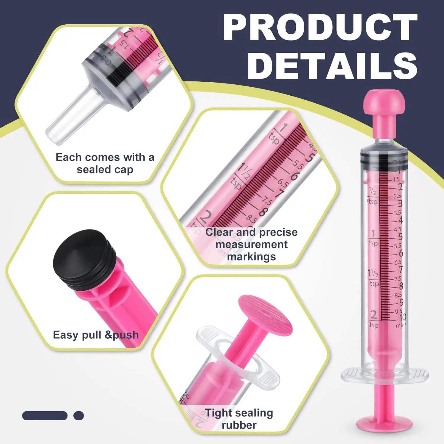 Jeringas de plástico de 20 piezas, 10ml, con tapa, recarga de líquido sin aguja, herramientas dispensadoras de medición, alimentación de mascotas sellada individualmente