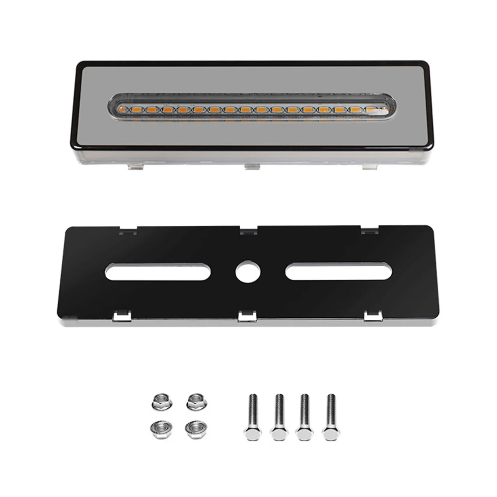 62LED Trailer Truck Rear Brake Light Double Color Flow Turn Signal Light Car Brake Light Bar Brake Light Side Marker Lamp Light