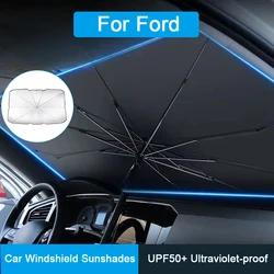 For Ford Focus 2 3 F150 Ecosport C-Max S-Max Ka Mondeo Kuga Galaxy Fiesta Eage Car Windshield Sunshades Front Shading Umbrella