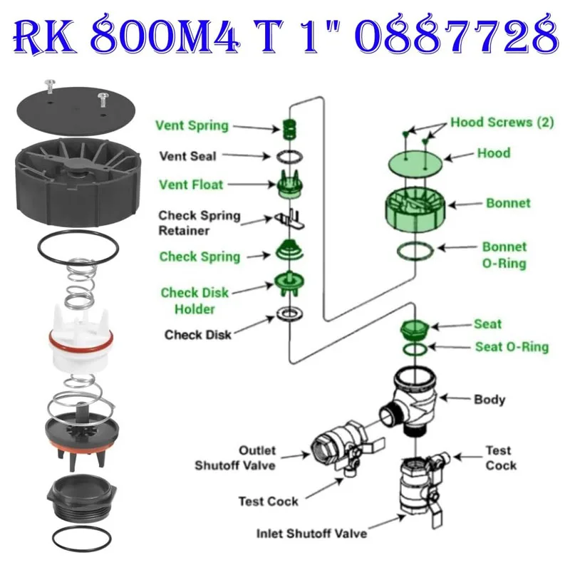 0887728 Replacement Repair Kit Fits for 1