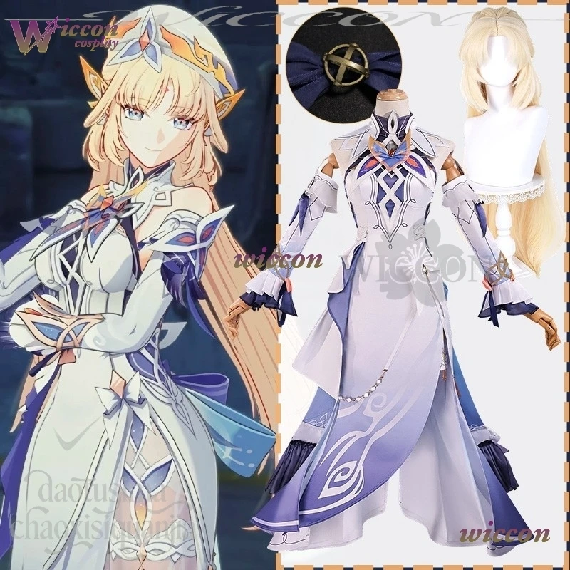 

Oyh Game Genshin Impact Косплей Николь Реййн Костюм Ведьмы Длинное Платье Готическая Лолита Ретро Сексуальная Хэллоуин Рождественская Вечеринка Cos