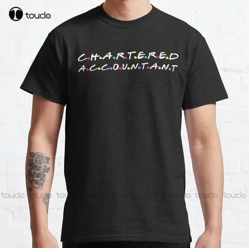 Chartered Accountant Cute And Funny Occupations Gift Classic T-Shirt Funny Shirts For Men Oversized Graphic T Shirts 100% Cotton