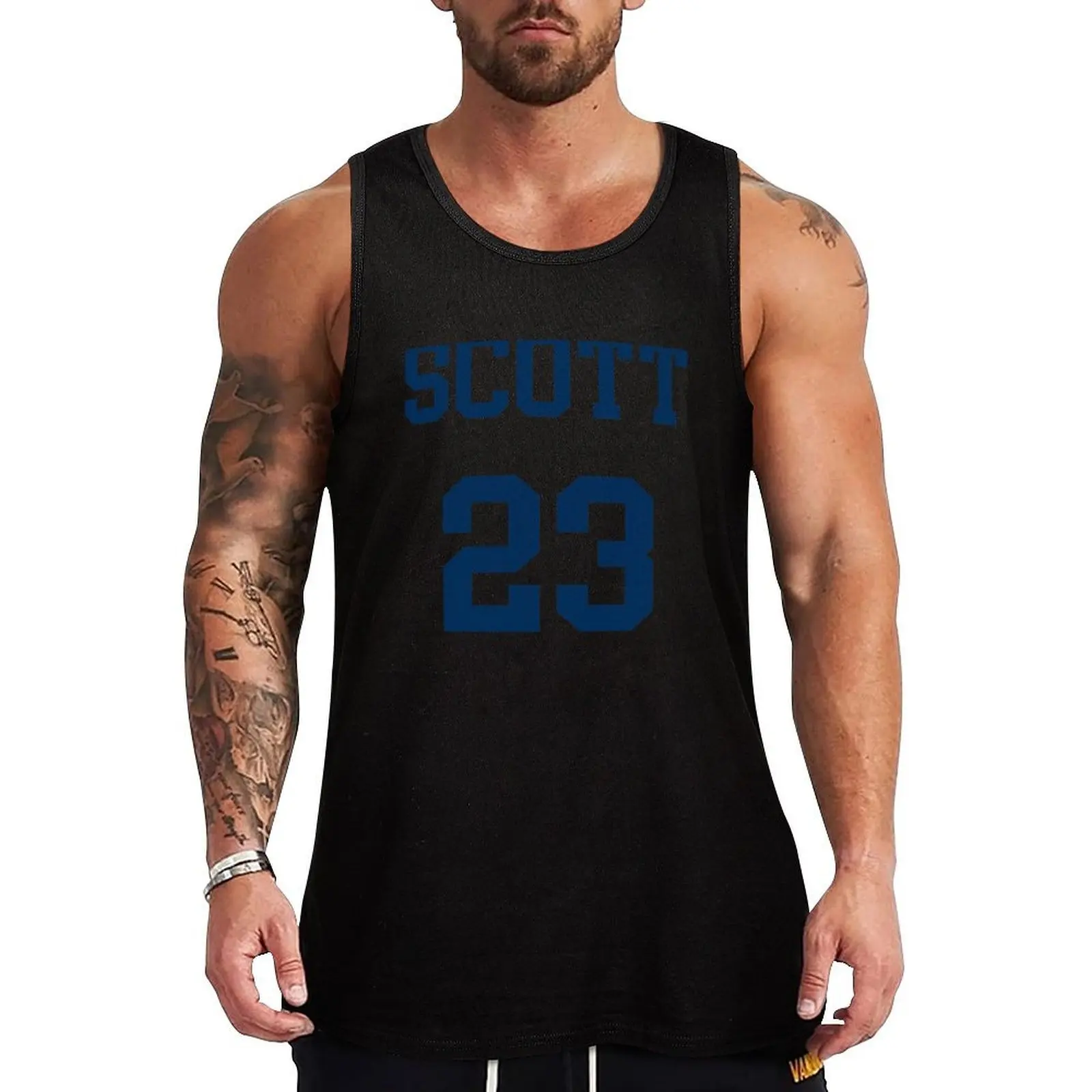 One Tree Hill - Nathan_s Jersey - Professional Graphics Tank Top Breathable Stretch Tank Top Flexible Comfort Shirt
