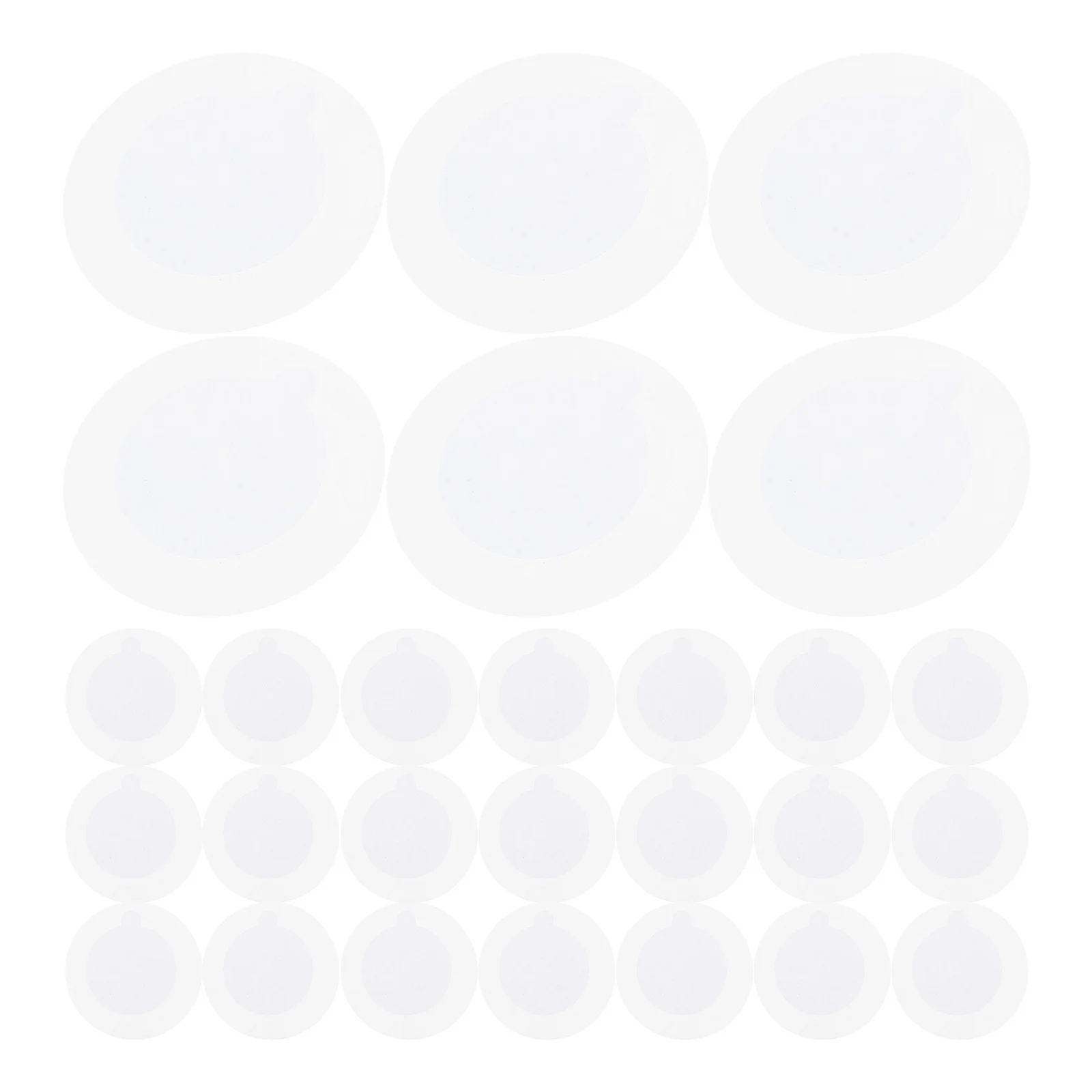 แผ่นกาวติดขนตาปลอมแบบใช้ครั้งเดียว 100 ชิ้น ที่วางกาวต่อขนตาแบบกันน้ำ ทนทาน พร้อมถาดเก็บกาว