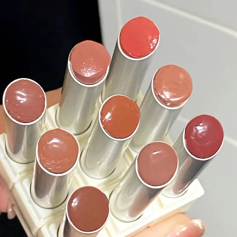 White Feather Mirror Lipstick Watery Moisturizing Longlasting White Non-fading Non-sticking Glass Pouting Lips Cosmetics Makeups