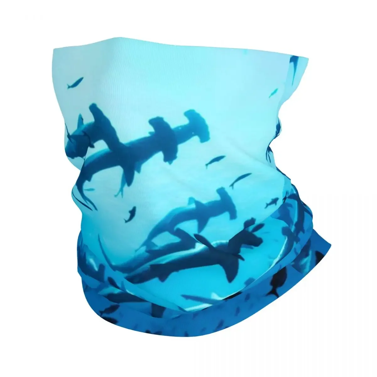 Ocean Animal Shark Bandana Neck Warmer Women Men Winter Ski Hiking Scarf Gaiter Face Cover