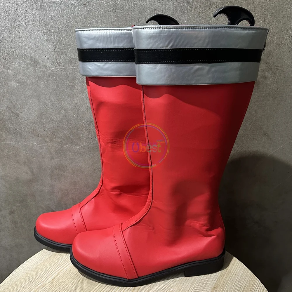 Tokusou Sentai Dekaranger Deka Red Banban Ban Akaza Shoes Cosplay Men Boots