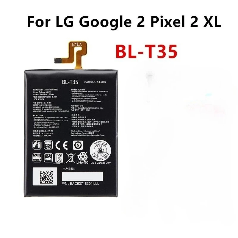 NEW BL-T35 Internal Replacement Battery for LG Google Pixel 2 XL II XL 3520mAh
