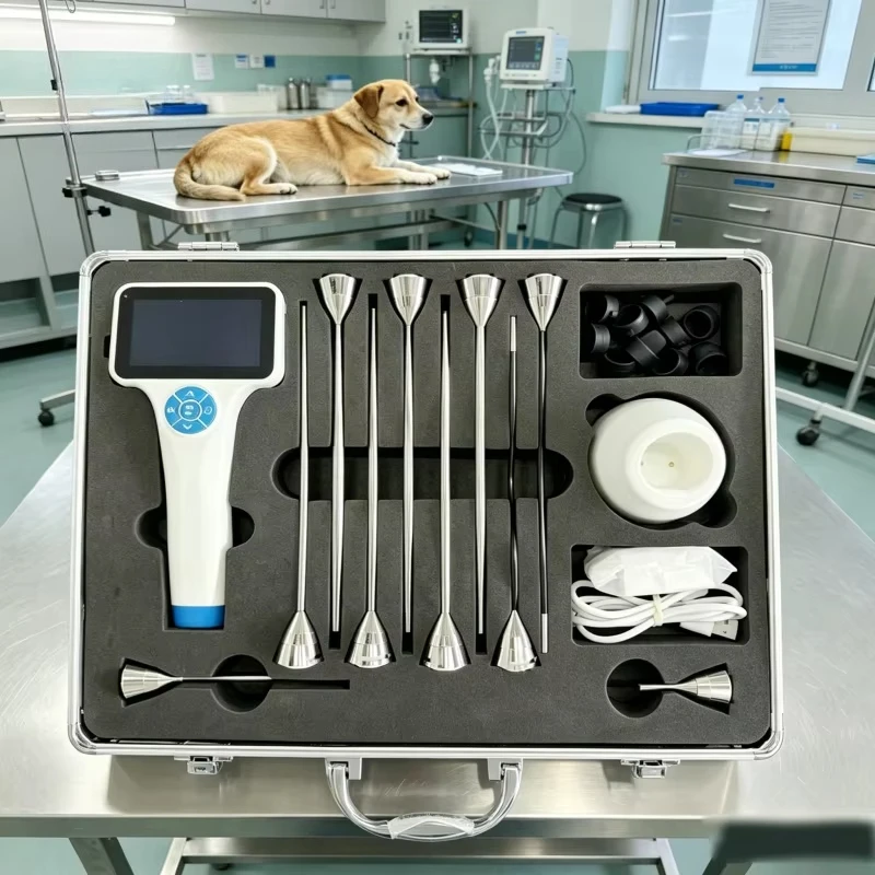 High-quality veterinary otoscope touch screen 6 LED lights to take pictures and videos to record pet ear canal endoscopes