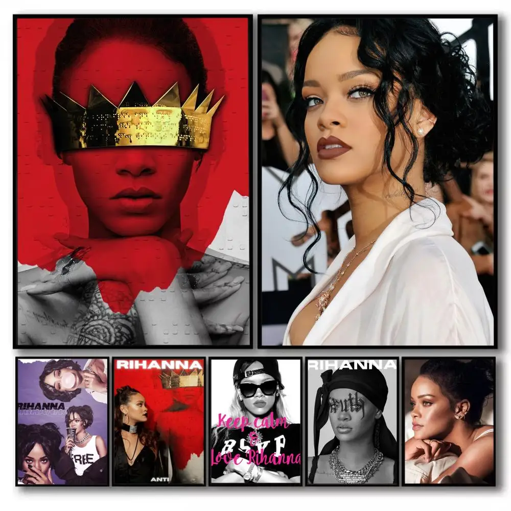 Singer R-RihannaS Poster Holiday Gifts Decoration Designed For Home Restaurant Office Space Wall Art