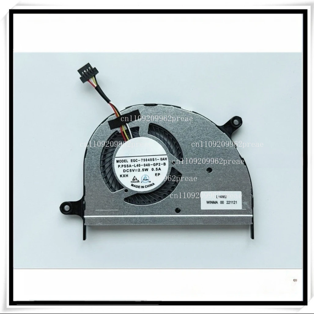 

For WINMA Cooling Original Laptop CPU Cooling Fan - MODEL EGC-75040S1-0AH L14MU New Fan