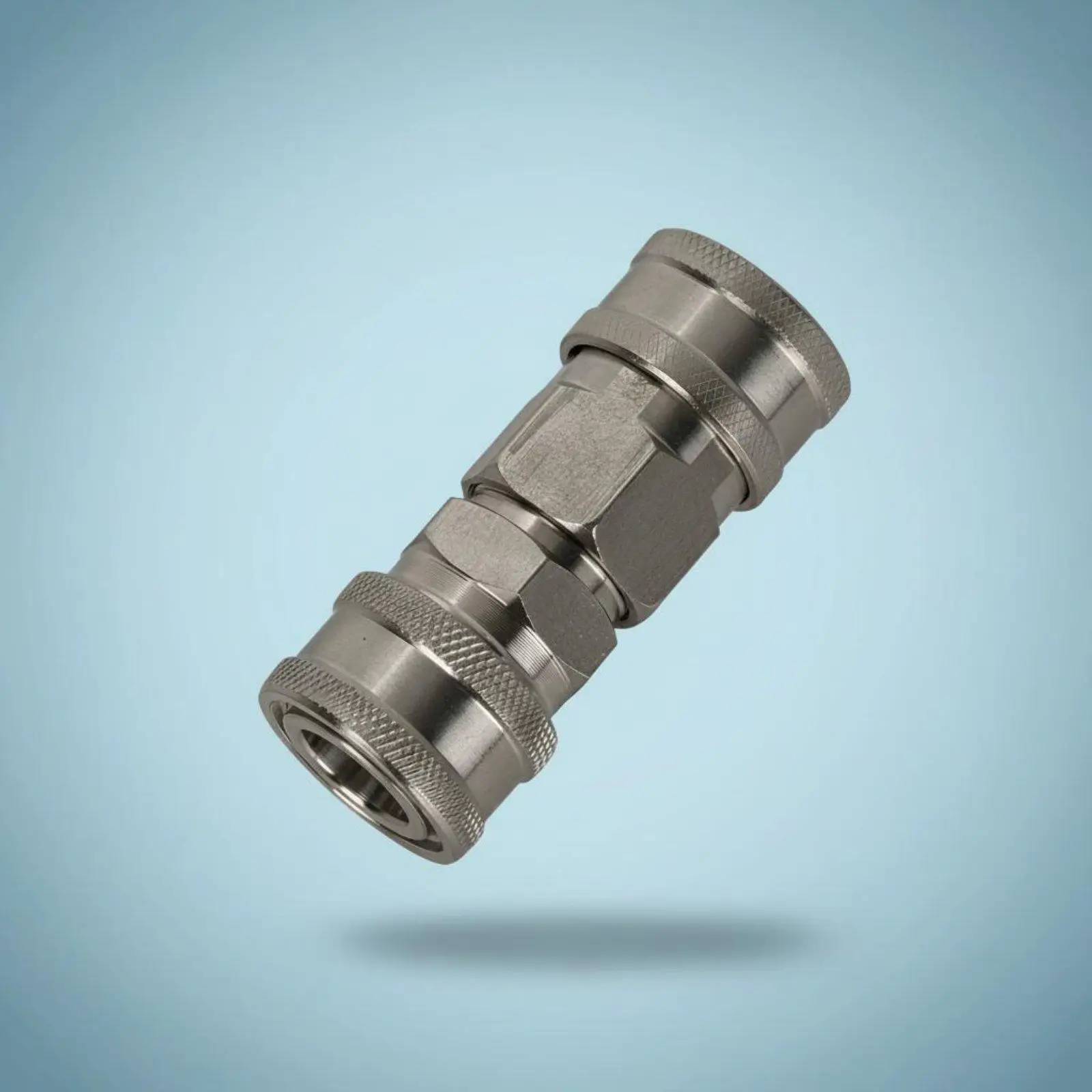 3/8 to 1/4 Quick Coupling Car Wash Hose Adapter Stainless Steel Reducer for Water Pump Pressure Washer Use