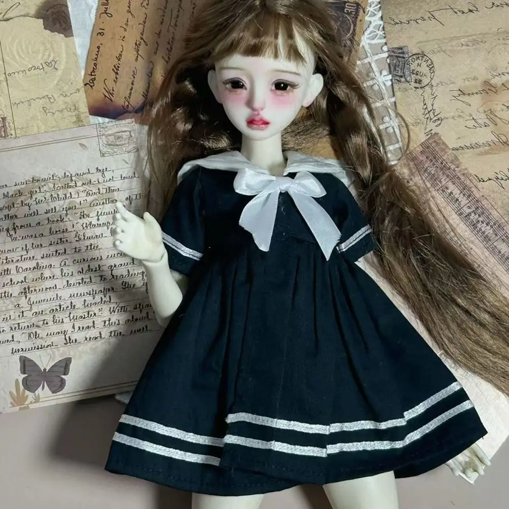 Moda bambola vestito da marinaio vestiti casual vestito universitario per 30/45 cm bambola principessa gonna lunga per 1/4 1/6 bambola BJD accessori fai da te