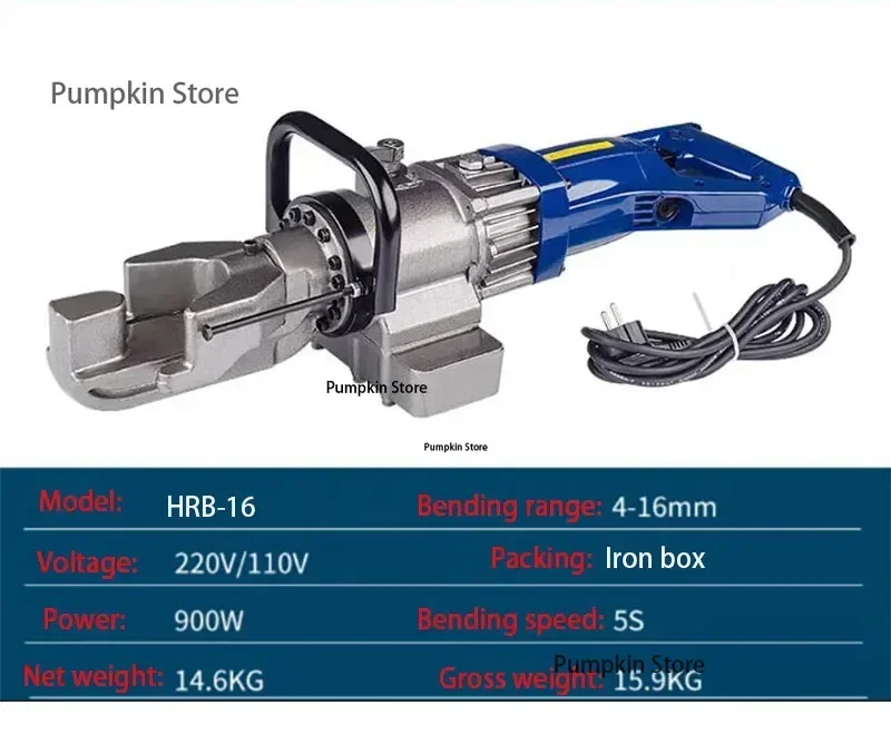 Reinforced Steel bar Bender Portable Electric Steel bar Bending machine Steel Rebar Construction tools 4-16mm/4-20mm/4-22mm