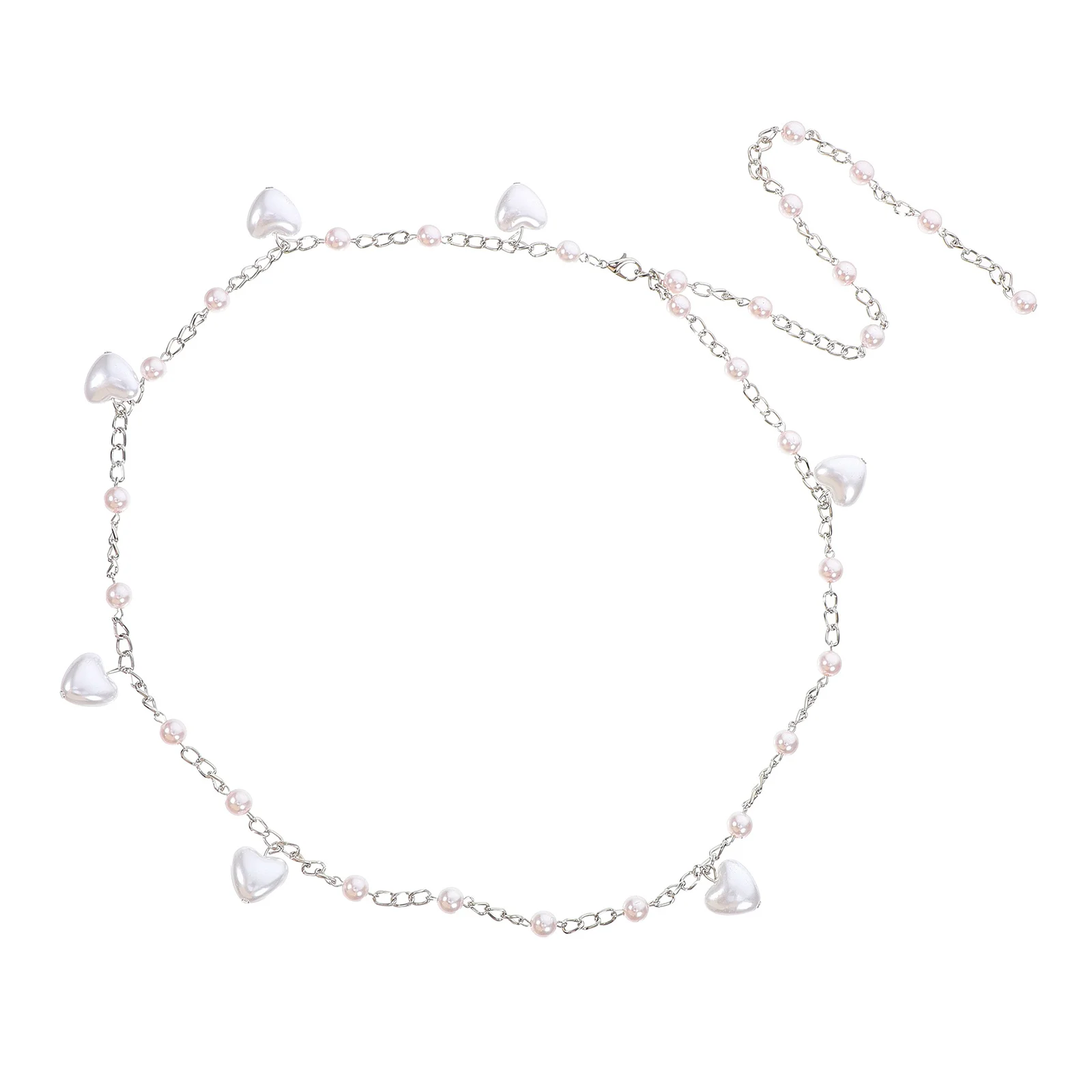 

Cute Sweet Style Fake Pearl Waist Chain Korean Japanese Trendy Belly Jewelry for Special Occasions