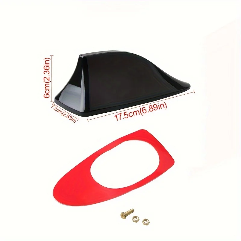 Waterproof No Drilling Carbon Fiber Car Shark Fin Antenna Shark Fin Roof Aerial Radio FM/AM Decorate Aerial Stronger Signal view 6