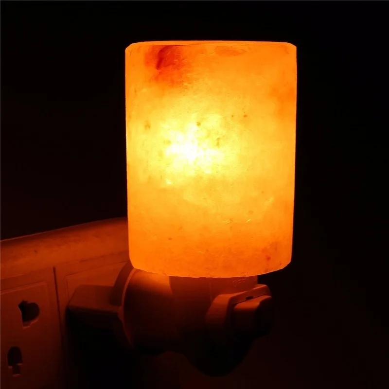 Veilleuse en sel de l'himalaya 15w, lampe en cristal naturel, purificateur d'air, décoration murale de la maison, prise ue/us/uk/au