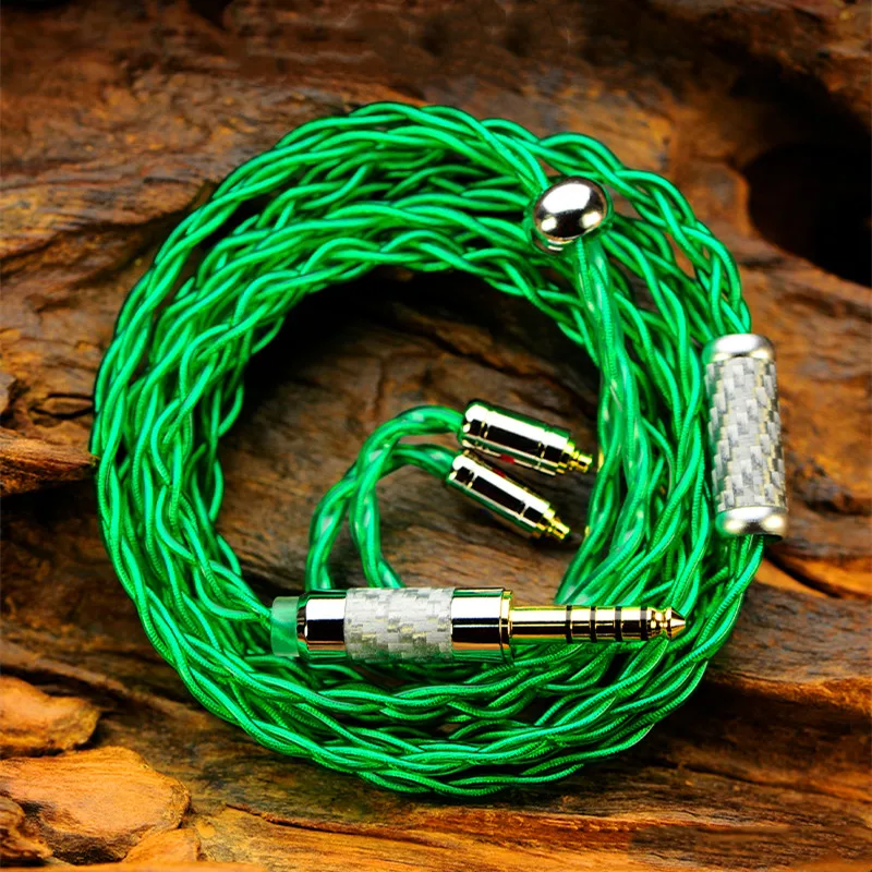 

FENGRU Emerald Low Temperature Treated Alloy + Graphene Rhodium Plating 2.5/3.5/4.4 MMCX 2Pin 0.78 Earphone Upgrade Cable