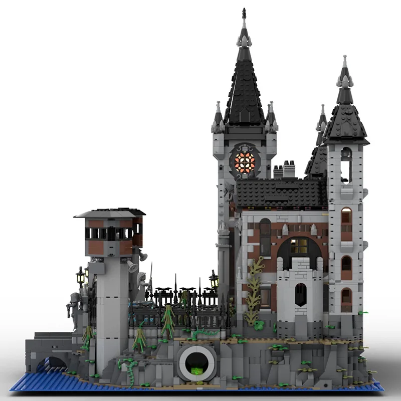 Elizabeth Arkham Asylum Building Castle Model Ornament